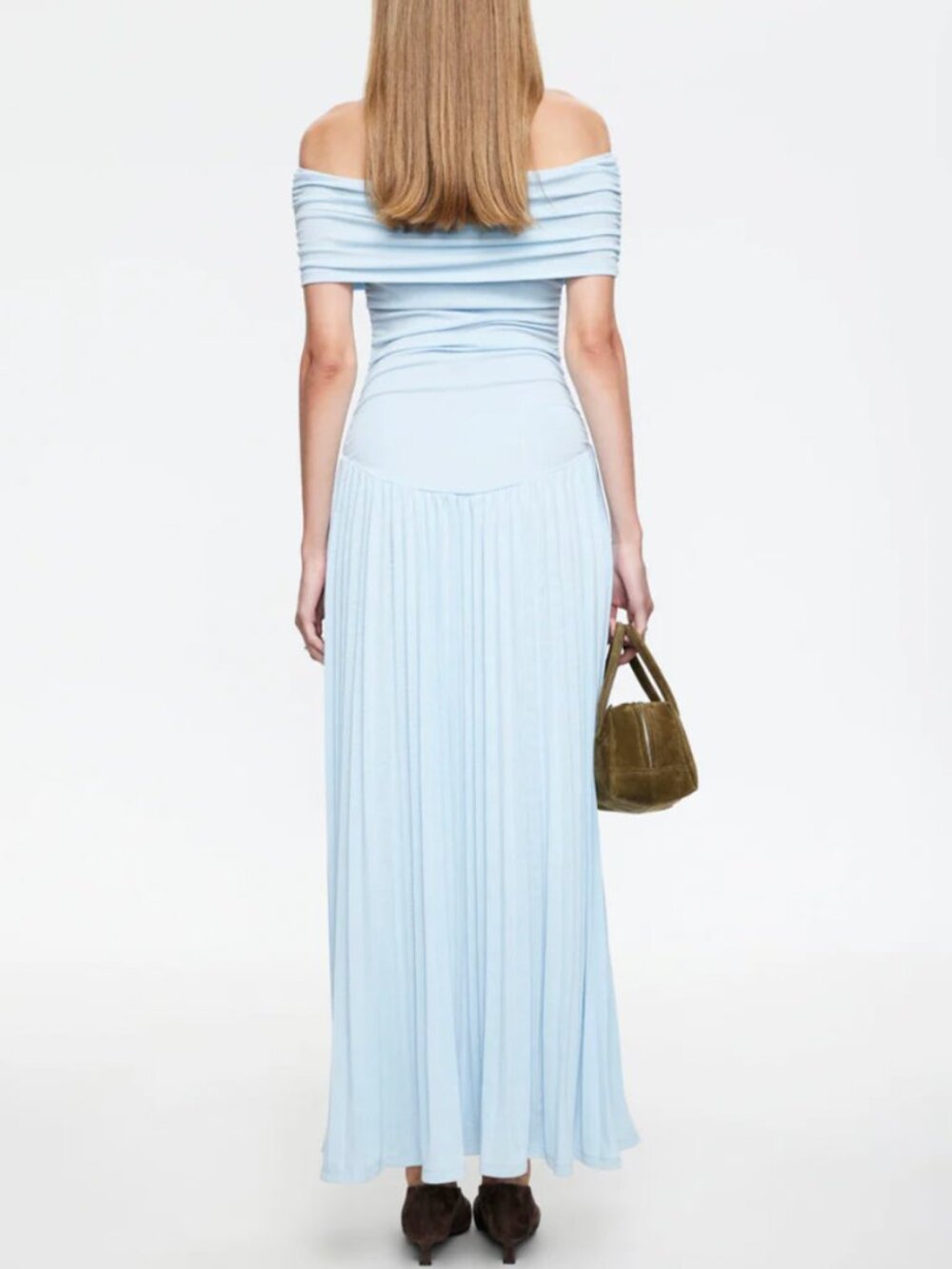 BEST Lioness Field Of Dreams Knit Maxi Dress Gown Soft Blue Small Medium - Picture 4 of 9